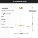 Axyaa Tube Chandeliers Light - Indoor Art Linear Pendant Lights for Home Decoration