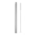 Axyaa Stainless Steel Wide Metal Straw Set Bubble Tea Milkshake Straw Brush