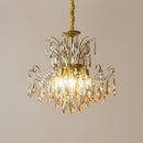 Axyaa Crystal E14 LED Pendant Lights: Romantic, Luxury, Art Decor Suspended Lamp