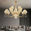 Modern Crystal Chandelier by Axyaa - Elegant Lighting for Living, Master & Dining Rooms