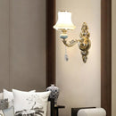 Axyaa Glass Crystal Wall Lamp for Bedroom, Living Room, Dining Room, Corridor Lighting