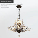 Axyaa Retro Crystal Candle Chandelier for Elegant Home Lighting