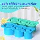 Axyaa Silicone Ice Cube Mold with Lid, Non-Stick and Easy Demoulding for Soft Ice Cubes
