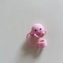 Axyaa Cute Animal Straw Toppers for Stanley Cup, Kawaii Silicone Cover for Tumblers