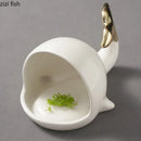 Axya Whale Ceramic Sushi Dinner Plates and Dessert Tray