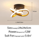 Axyaa LED Ceiling Light: Modern Minimalist Bedroom Balcony Chandelier Corridor Fixture