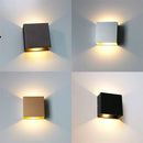 Axya LED Up Down Wall Lamp White Black Aluminium Bedroom Living Room Light