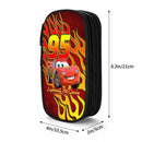 Axyaa Lightning Mcqueen Double Layer Pen Box - Large Capacity, Office & Makeup Accessories