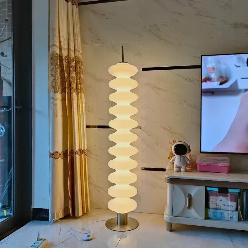 Gourd Lamp Designer Sofa & Floor Lamp by Axyaa: Nordic Style for Living Room & Bedroom