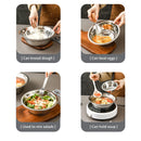 Axyaa Stainless Steel Salad Bowls | Large Capacity Food Containers | Kitchen Tableware