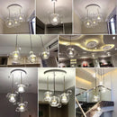 Axyaa Glass Bubble LED Chandelier - Modern Light Fixture for Various Spaces
