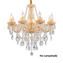 Axyaa Champagne Princess Crystal Chandelier for Elegant European Vibes
