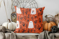 Axyaa Halloween Ghosts Flower Pattern Pillow Cover for Sofa Bedroom Car