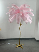 Axyaa Nordic Resin Feather Floor Lamp Luxury Living Room Decor Home Lighting E27
