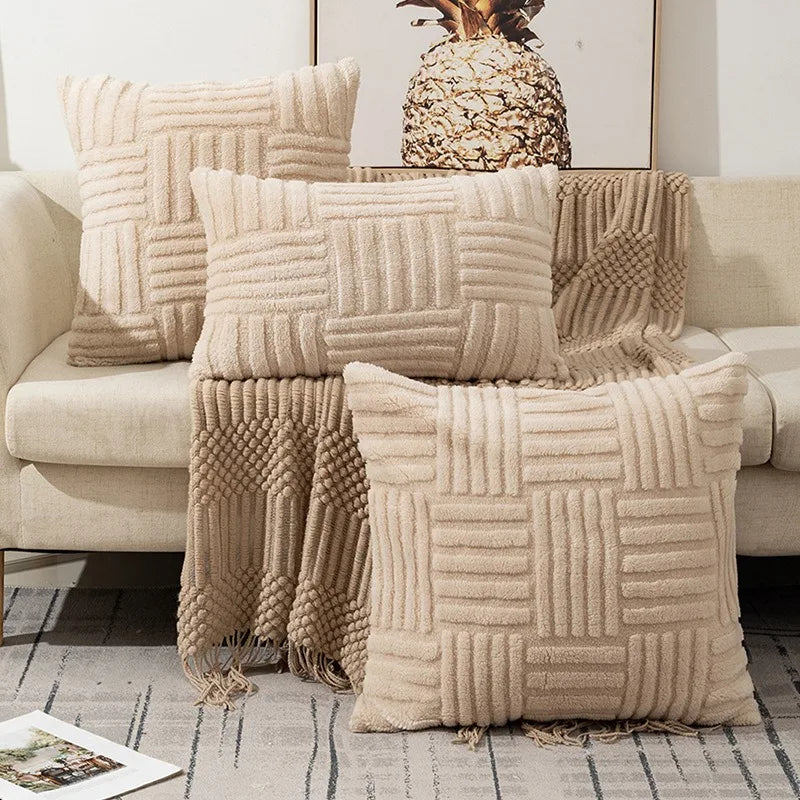 Bohemian Snowflake Velvet Pillow Cover - Axyaa Brand Sofisticated Living Room Decor