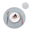 Axyaa PU Faux Leather Table Mats & Coasters Set for Dining & Kitchen, Christmas Theme