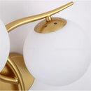 Axya Nordic Iron LED Wall Lamp Glass Ball Light Fixtures