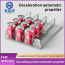 Beverage Pusher for Fridge Transparent Drinking Container Sliding Organizer by Axyaa