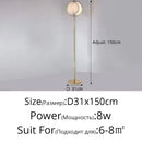 Axyaa Moon-Shaped Floor Lamp: Rotatable LED Mood Light for Bedroom Ambience