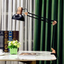 Axyaa Foldable LED Desk Lamp with Clamp, Telescopic Swing Arm for Reading and Study