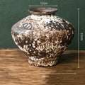 Axyaa Retro Chinese-style Porcelain Flower Vase Set - Earthenware & Kiln-transformed Accessories