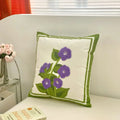Axyaa Tulip Embroidered Throw Pillow Cover - 45x45CM