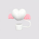 Axyaa Silicone Straw Cover Cap for Stanley Cup 40 oz - Cute Hearts Design