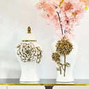 Axyaa Ceramic Vase Decoration for Living Room Hotel - European Light Luxury Style