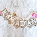 Ramadan Wooden Banner | Axyaa Muslim Hanging Decor for Eid & Ramadan