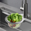 Axyaa Sink Drain Basket Stainless Steel Filter Shelf Kitchen Organizer