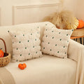 Axyaa Halloween Pumpkin Pillow Cover, 18x18 Inch Orange Cushion Case for Fall Home Decor