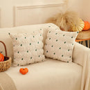Axyaa Halloween Pumpkin Pillow Cover, 18x18 Inch Orange Cushion Case for Fall Home Decor