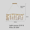 Axyaa Branch Crystal LED Chandelier Golden Finish for Indoor Lighting