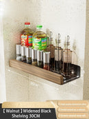 Axyaa Wood Aluminum Kitchen Corner Shelf Organizer for Shower and Bath Storage