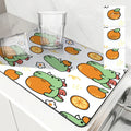 Axyaa Cartoon Dragon Kitchen Drying Mat - Anti-slip & Absorbent Drain Pad