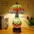 Axyaa Dragonfly Stained Glass Table Lamp: Tiffany Style Bedroom Nightstand Decor