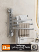 Axyaa Rotating Towel Rack with Multi-Bar Design & Folding Feature