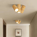 Axyaa Antique Style Walnut Color Ceiling Light