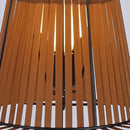 Axyaa Designer Straw Hat Chandelier Modern LED Hanging Lamp for Home & Coffee Shop