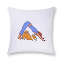 Axyaa Cute Girl & Puppy Everyday Life Pillow Case & Cushion Cover Cozy Home Decor