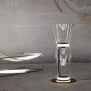 Axyaa Nordic Glass Floor Lamp Bamboo Joint Led Table Lamps
