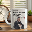 Axyaa Ceramic Chinese Calligraphy Teacher Mug - 350ml - Microwave Safe