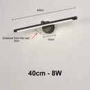 Axyaa Motion Sensor Makeup Mirror Wall Lamp with Dimming Switch