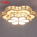 Axyaa Crystal Flower Gold Ceiling Chandelier for Kitchen, Aisle, Corridor - Modern LED Light