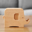 Axyaa Elephant Shape Wooden Coaster Set - Creative Coffee Table Mat & Pot Stand