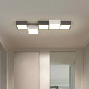 Axyaa Geometric Chandelier - Luxe Modern Black & White Bedroom Lamp