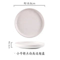 Axyaa Japanese Ceramic Plate Set for Breakfast, Steak, or Western Cuisine