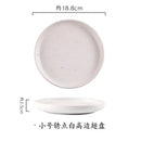 Axyaa Japanese Ceramic Plate Set for Breakfast, Steak, or Western Cuisine
