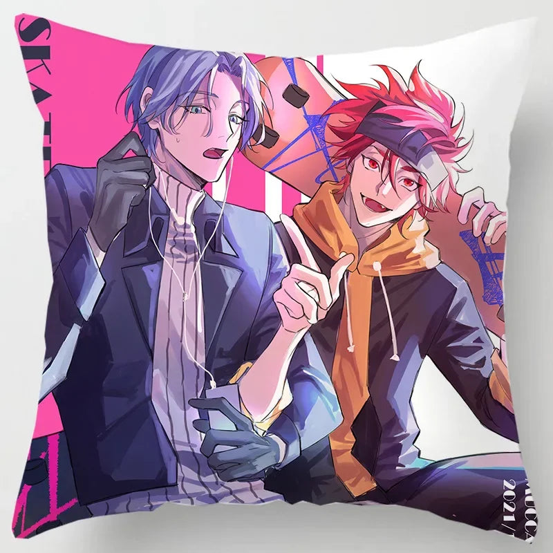 Axyaa SK8 Reki Kyan Miya Langa Pillow Case - Home Decor Cartoon Throw Pillowcases