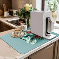 Axyaa Halloween Skull Non-Slip Diatoms Absorbent Kitchen Drain Mat